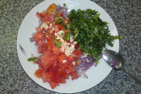 Пикантный овощной салат: шаг 3