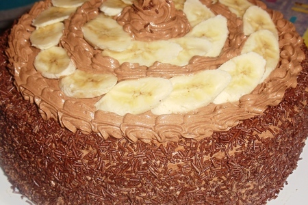 Бананово-шоколадный торт: шаг 12