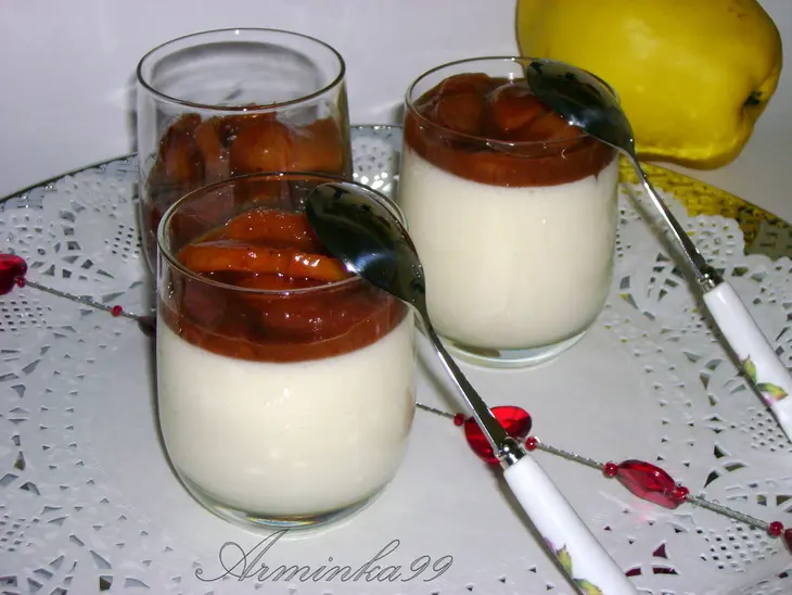 Панна-котта с йогуртом и айвовым соусом: шаг 10