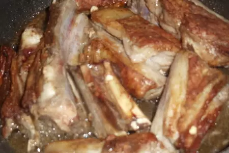 Бараньи ребрышки с маринованными лисичками: шаг 4