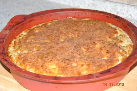 Лоранский пирог с  грибами,ветчиной и брокколи: шаг 8