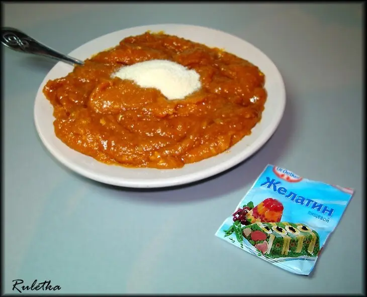 Шоколадный пирог из песочно-орехового теста с курагой и цитрусовыми.: шаг 11