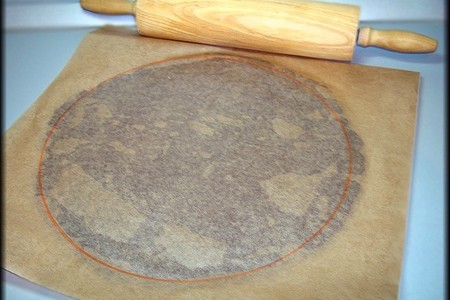 Шоколадный пирог из песочно-орехового теста с курагой и цитрусовыми.: шаг 12