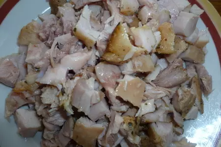 Салат с куриным филе, рисом и ананасами: шаг 3