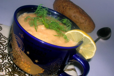 Советский  суп из консервированной горбуши на новый лад ( конечно вариант): шаг 7