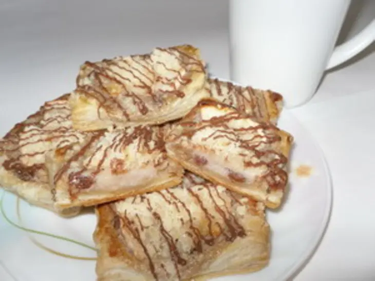 Яблочно-банановые квадратики с изюмом: шаг 14