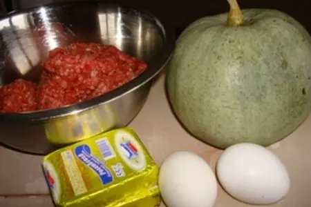 Мясные шапочки с тыквой: шаг 1