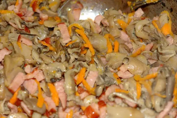 Grand penne с двумя начинками: шаг 1