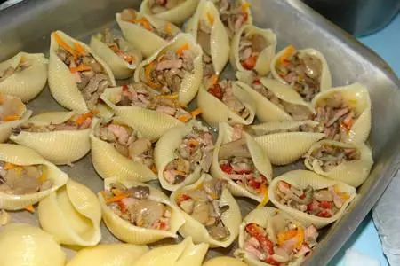 Grand penne с двумя начинками: шаг 4