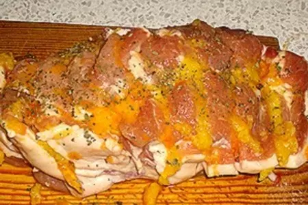 Свинина с манго и хурмой: шаг 3