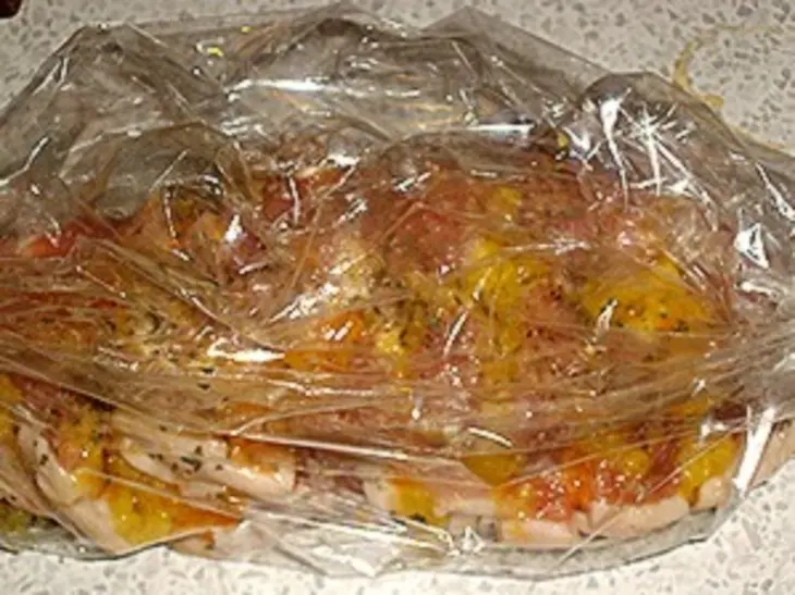 Свинина с манго и хурмой: шаг 4