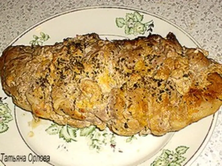 Свинина с манго и хурмой: шаг 5