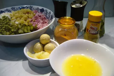 Макаронный салат “карри“ с экзотической заправкой: шаг 2