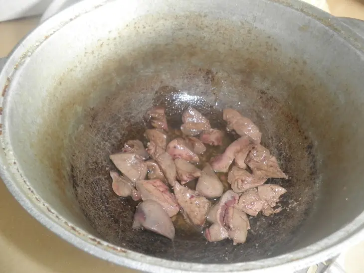Маклюба с печенкой и специями: шаг 1