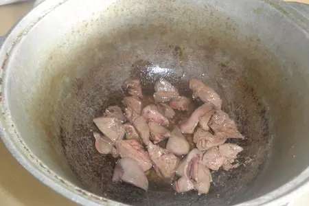 Маклюба с печенкой и специями: шаг 1