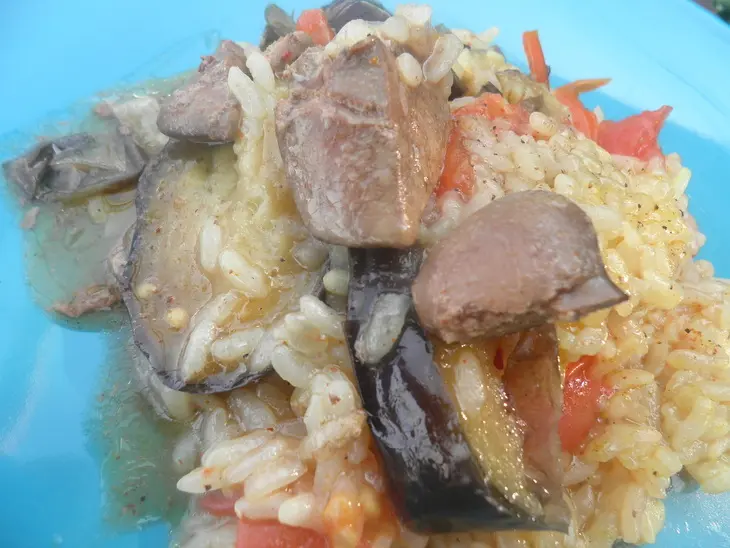 Маклюба с печенкой и специями: шаг 5