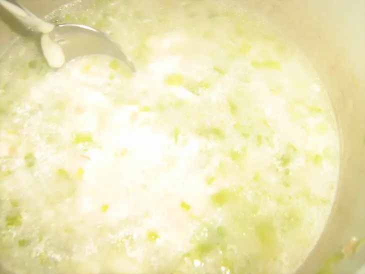 Ирландский  суп с геркулесом и луком-пореем.: шаг 5