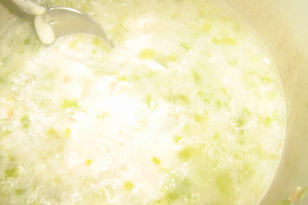 Ирландский  суп с геркулесом и луком-пореем.: шаг 5