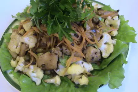 Салат из овощей и курицы с карамелью: шаг 3