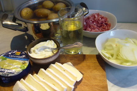 Картофельно-сырный гратен (tartiflette): шаг 1