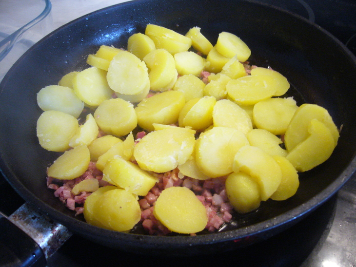 Картофельно-сырный гратен (tartiflette): шаг 2