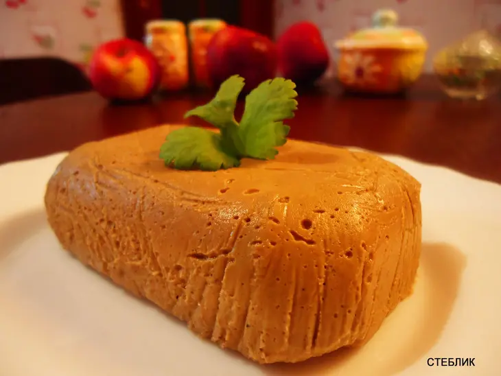 Печеночный паштет "сливочный с чесночком и кедровыми орешками": шаг 9