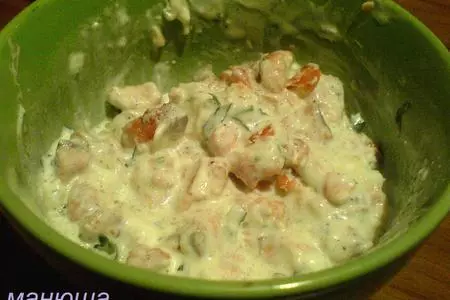 Лумакони с лососем и сырным кремом: шаг 4