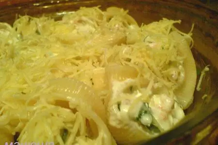 Лумакони с лососем и сырным кремом: шаг 5