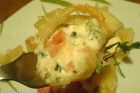 Лумакони с лососем и сырным кремом: шаг 9