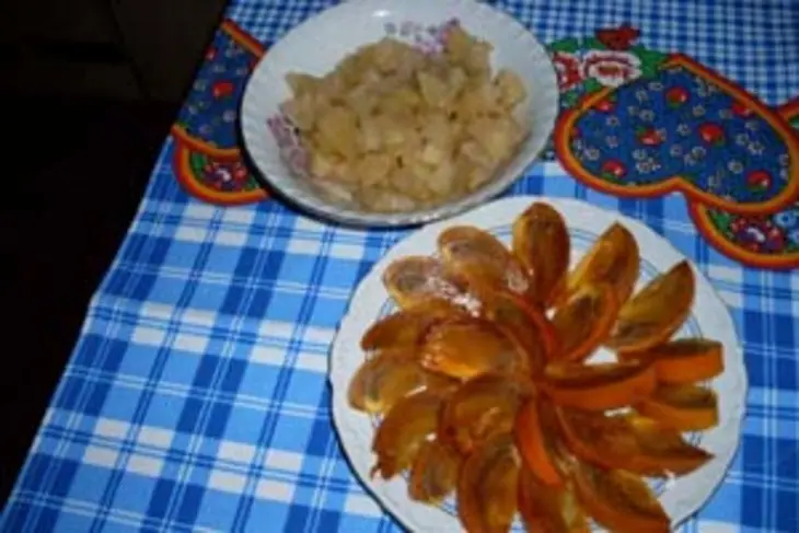Пирог с хурмой: шаг 3