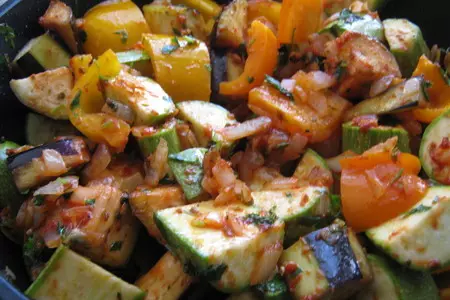 Рататуй , запечённый под сырной корочкой(roasted ratatoulle).: шаг 8