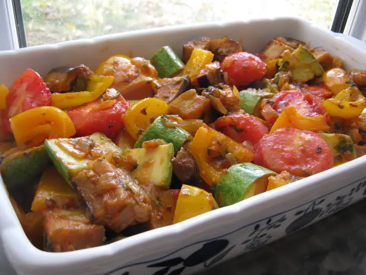 Рататуй , запечённый под сырной корочкой(roasted ratatoulle).: шаг 10