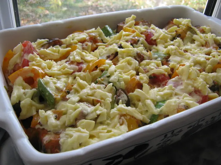 Рататуй , запечённый под сырной корочкой(roasted ratatoulle).: шаг 12