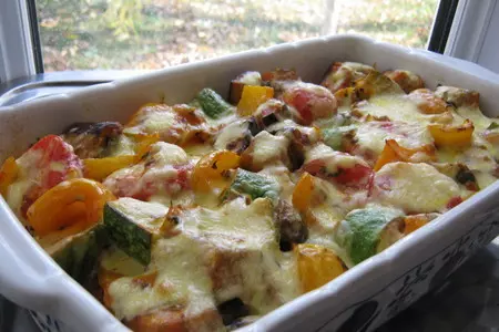 Рататуй , запечённый под сырной корочкой(roasted ratatoulle).: шаг 13