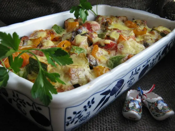 Рататуй , запечённый под сырной корочкой(roasted ratatoulle).: шаг 14
