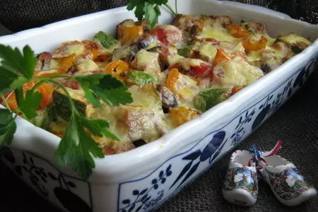 Рататуй , запечённый под сырной корочкой(roasted ratatoulle).: шаг 14