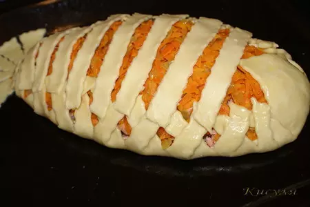 Пирог с рыбой и ананасом: шаг 9