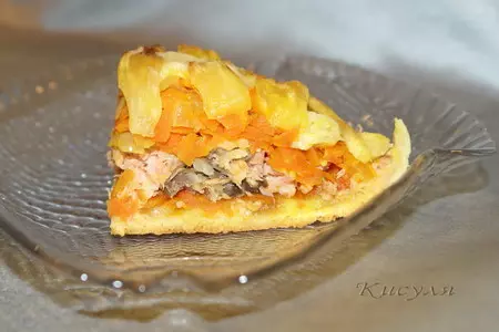 Пирог с рыбой и ананасом: шаг 14