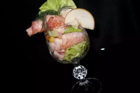 Салат "креветки от-кутюр": шаг 11