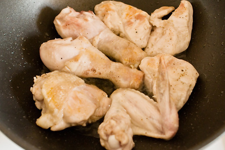 "poulet d'arles" - цыпленок с баклажанами: шаг 2