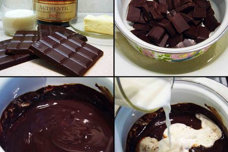 Шоколадное фондю с творожным бисквитом и фруктами: шаг 6