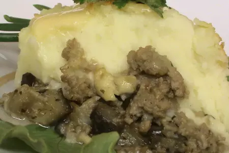 Картофельная запеканка с фаршем, мятой и брынзой: шаг 5