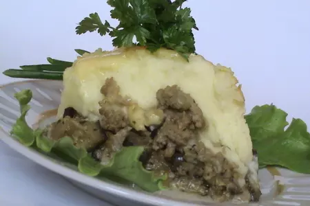Картофельная запеканка с фаршем, мятой и брынзой: шаг 6