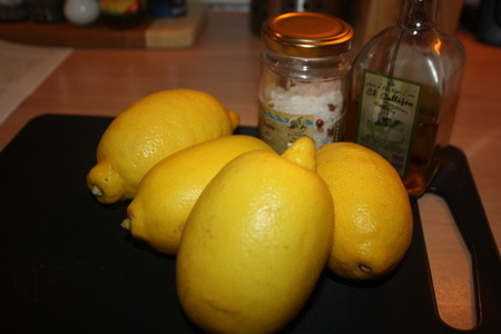 Соленые лимоны и салат из красного лука на их основе: шаг 1