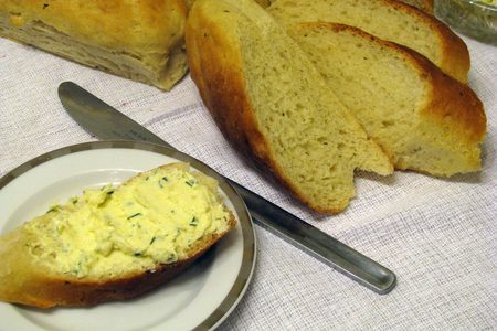 «тартин» с чесночным маслом или парижский завтрак: шаг 14