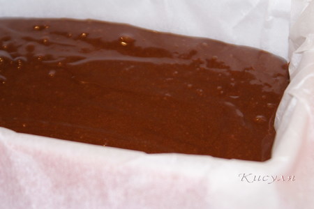 Ванильное шоколадное фондю с шоколадным бисквитом из микроволновки: шаг 5