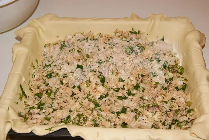 Хорьятики котопита-деревенский куриный пирог: шаг 1