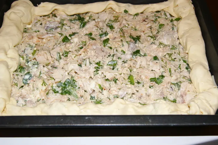 Хорьятики котопита-деревенский куриный пирог: шаг 2