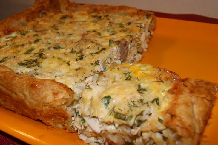 Хорьятики котопита-деревенский куриный пирог: шаг 4
