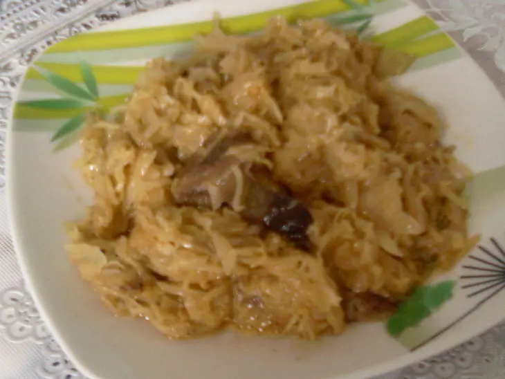 Капуста, тушёная с маслятами.: шаг 10